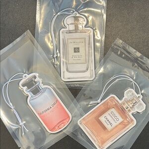 NIB Perfume Bottle Air Fresheners Set of 3